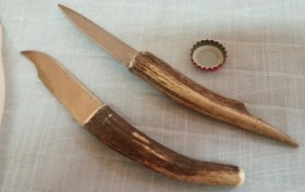 Cuchillo de Monte. Pareja. Artesanales. Objetos de colección.
