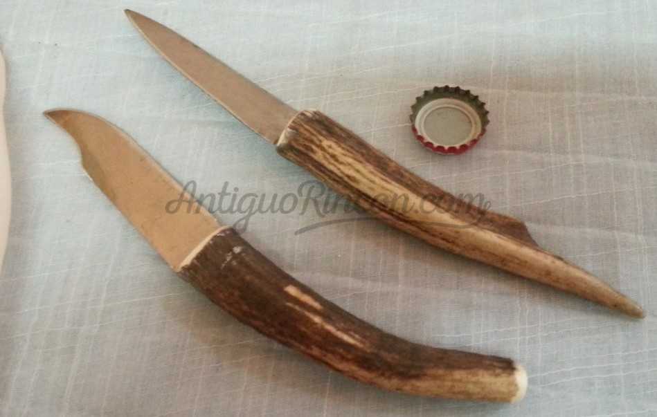 Cuchillo de Monte. Pareja. Artesanales. Objetos de colección.