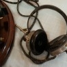 Radio de galena con auriculares. Réplica.