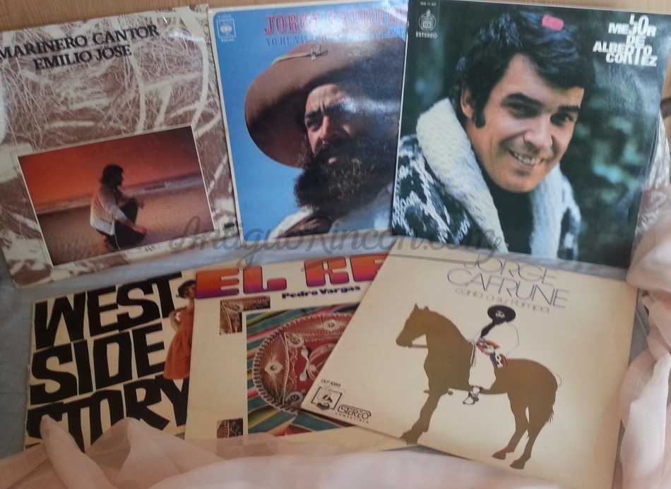 Discos LPs. Vinilos de colección. Años 60-70. 6 Unidades.