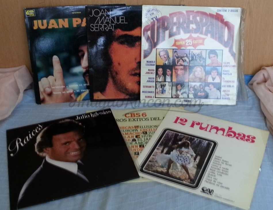 Discos LPs. Vinilos de colección. Años 60-70. 6 Unidades.