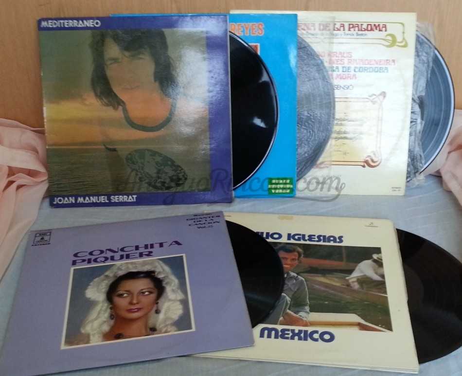 Discos LPs. Vinilos de colección. Años 60-70. 5 Unidades.