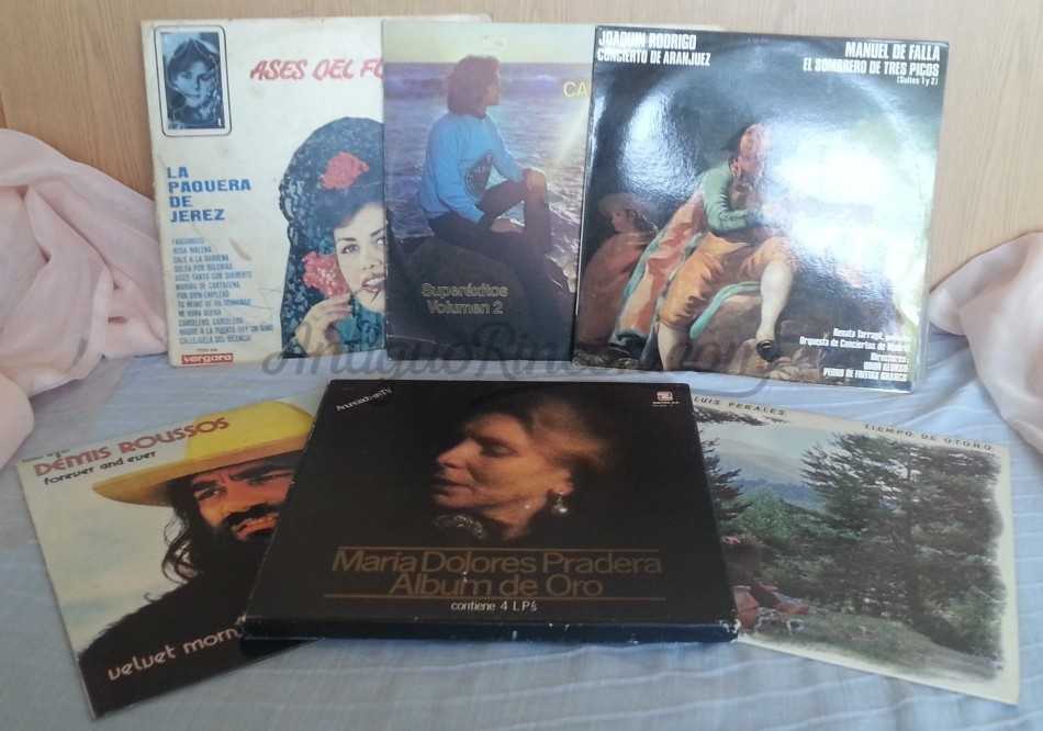 Discos LPs. Vinilos de colección. Años 60-70. 6 Unidades.