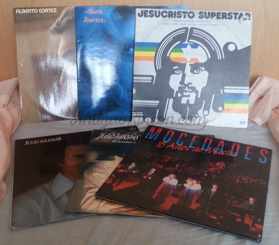 Discos LPs. Vinilos de colección. Años 60-70. 6 Unidades.