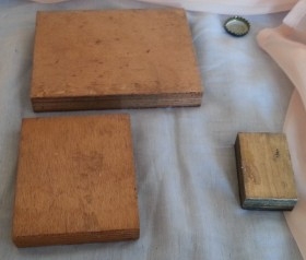 Planchas de imprenta antiguas. Conjunto de 3 unidades.