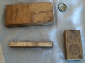 Planchas de imprenta antiguas. Conjunto de 3 unidades.