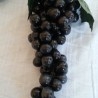 Racimo de Uvas negras. Imitación Alimentación. 2 Unidades.