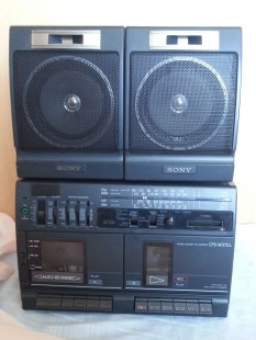 Radio-cassette doble pletina. Vintage