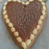 Pan. Corazón de Pan de Jengibre. Imitación alimentos.