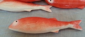 Salmonetes de roca. Imitación alimentos. 6 Unidades.