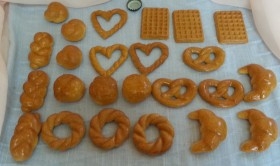 Galletas dulces para café. Imitación alimentos. 24 Unidades.