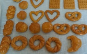 Galletas dulces para café. Imitación alimentos. 24 Unidades.