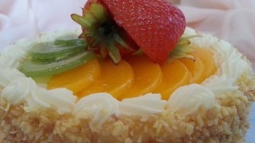 Tarta de Crema con Fresas