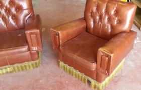 Sofá y sillones vintage. Conjunto.