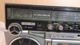 Radio-cassette. Vintage. Marca Toshiba.