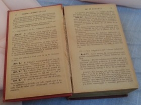 Libro Legislación Obrera. Años 1922.