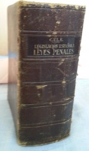 Libro Leyes Penales. Año 1934.