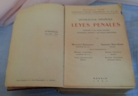 Libro Leyes Penales. Año 1934.