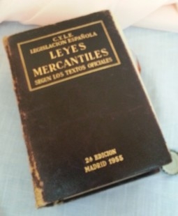 Libro Leyes Mercantiles. Año 1955.