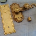 Cerrojo en metal. Años 70.