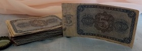 Pesetas. Billetes de 5 pesetas ficticios. Años 30.