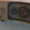 Pesetas. Billetes de 5 pesetas ficticios. Años 30.