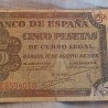 Pesetas. Billetes de 5 pesetas ficticios. Años 30.