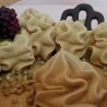 Tarta de Chocolate con frambuesas. Imitación alimentos.