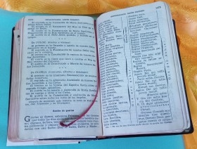 Misal. Misal completo. Año 1951. Precioso libro religioso.