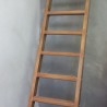 Escalera. Madera. Escalera de trabajo años 80-90. Grande.