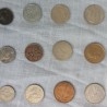 Monedas. Conjunto de viejas monedas de diferentes países. 60 piezas.