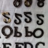 Letras variadas para reutilizar. Conjunto.