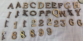 Letras variadas para reutilizar. Conjunto.