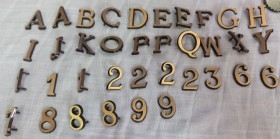 Letras variadas para reutilizar. Conjunto.