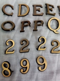 Letras variadas para reutilizar. Conjunto.