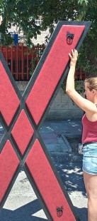Cruz de San Andrés para inmovilizaciones y prácticas sado masoquistas.
