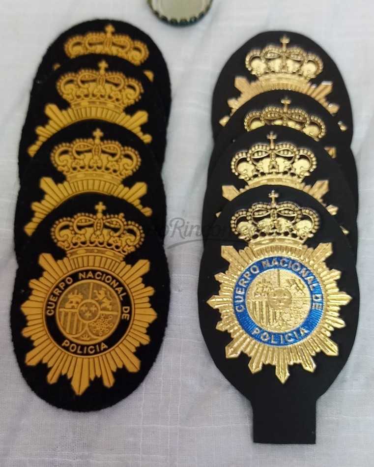 Parches con Insignias. Policía Nacional.