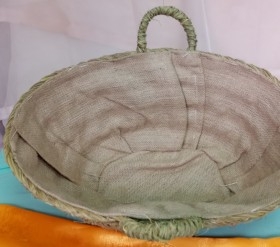 Cesta de esparto. Perfecto estado. Cestos. Leñero.