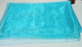 Tela de Organza. Azul turquesa. 1