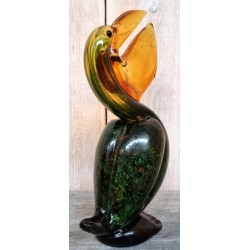 Pelícano en vidrio de Murano. Magnífica escultura.