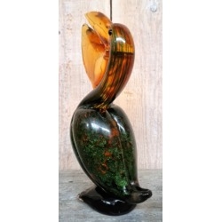 Pelícano en vidrio de Murano. Magnífica escultura.