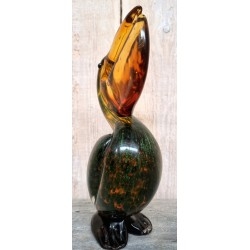 Pelícano en vidrio de Murano. Magnífica escultura.