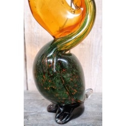 Pelícano en vidrio de Murano. Magnífica escultura.