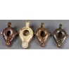 Lamparilla de aceite. Lucernas. Colección de varias lucernas para alquiler en rodajes.