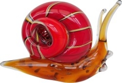 Caracol. Vidrio de Murano. 22 cm de largo. Increíbles colores en esta escultura.