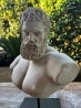 Busto. Hércules Farnesio. 34 cm altura. Escultura en polvo de mármol.