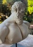Busto. Hércules Farnesio. 34 cm altura. Escultura en polvo de mármol.