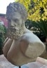 Busto. Hércules Farnesio. 34 cm altura. Escultura en polvo de mármol.