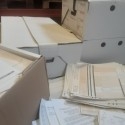 Archiveros. Archivadores en cajas con miles de documentos para utilizar como atrezzo en rodajes.