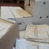 Archiveros. Archivadores en cajas con miles de documentos para utilizar como atrezzo en rodajes.